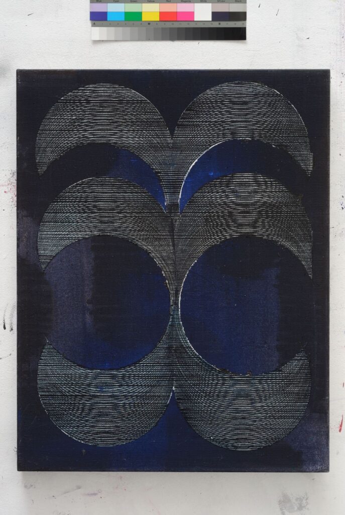 Apotropaic Effect II. (Folk Studies) 2017-2021 acrylic, oil on canvas, 140x90 cm