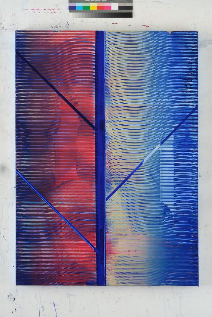 Save Us, Folk Studies, 2020, acrylic, airbrush, oil on canvas, 140 x 100 cm